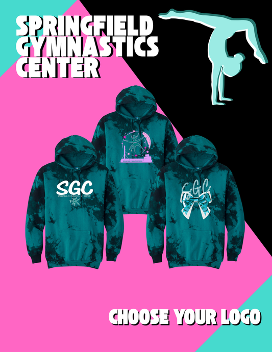 SPRINGFIELD GYMNASTICS CENTER Port & Company® Crystal Tie-Dye Pullover Hoodie (P.PC144)