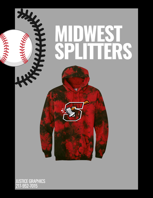 MIDWEST SPLITTERS Port & Company® Crystal Tie-Dye Pullover Hoodie (P.PC144)