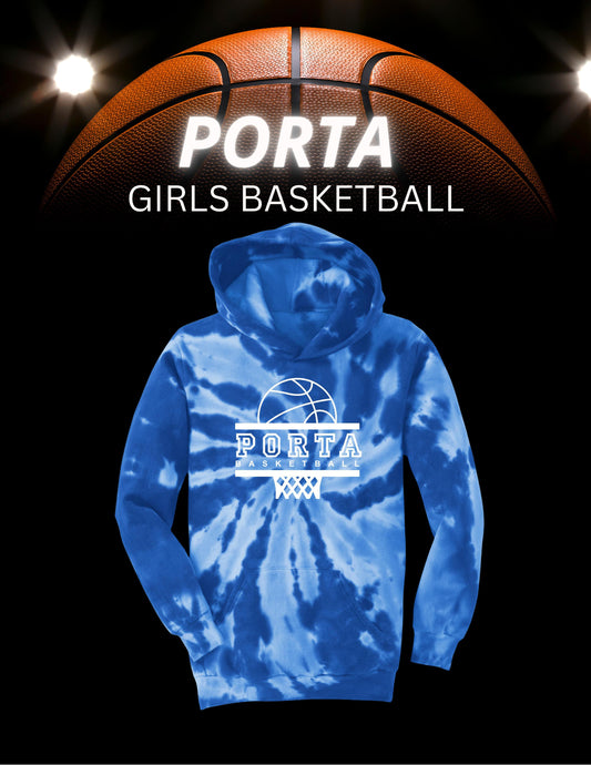 PORTA GIRLS BASKETBALL Tie-Dye Hooded Sweatshirt (P.PC146/PC146Y)