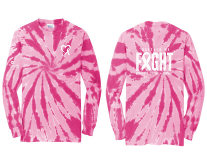 SIU Medicine Simmons Cancer Institute Breast Cancer Port & Company® Tie-Dye Long Sleeve Tee (P.PC147LS)