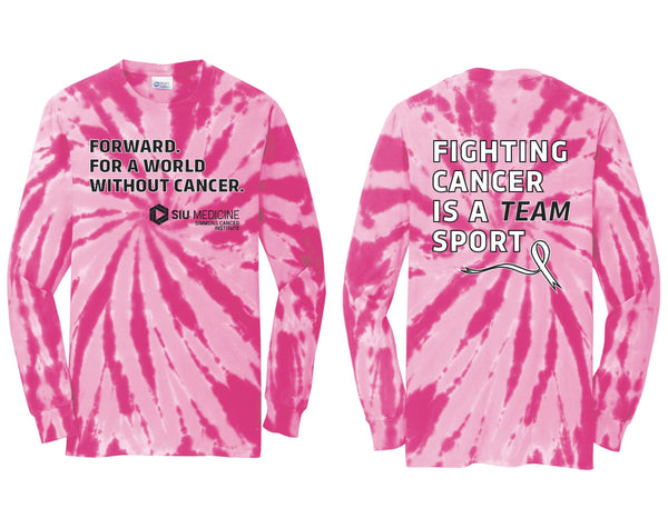 SCI Breast Cancer Port & Company® Tie-Dye Long Sleeve Tee (P.PC147LS)