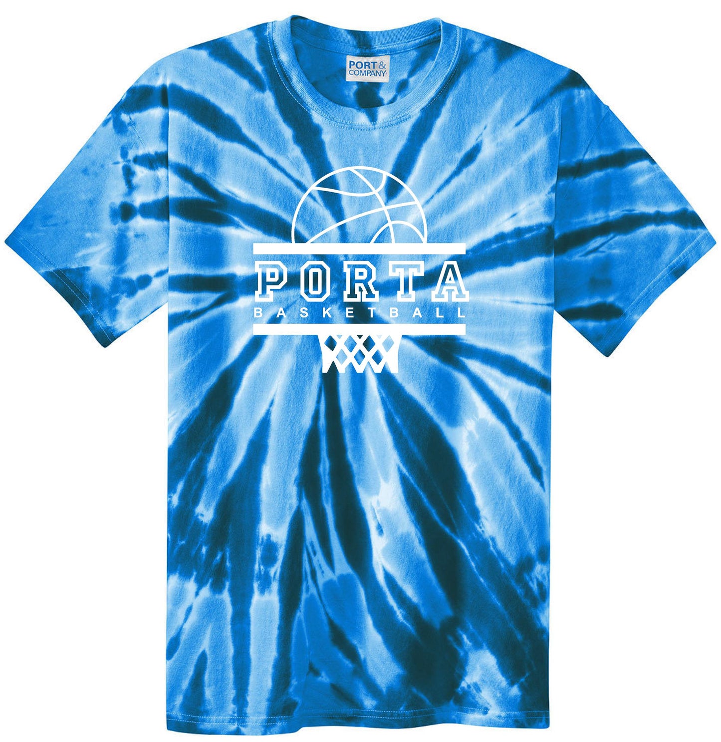 PORTA GIRLS BASKETBALL Unisex Tie Dye T-Shirt (P.PC147)