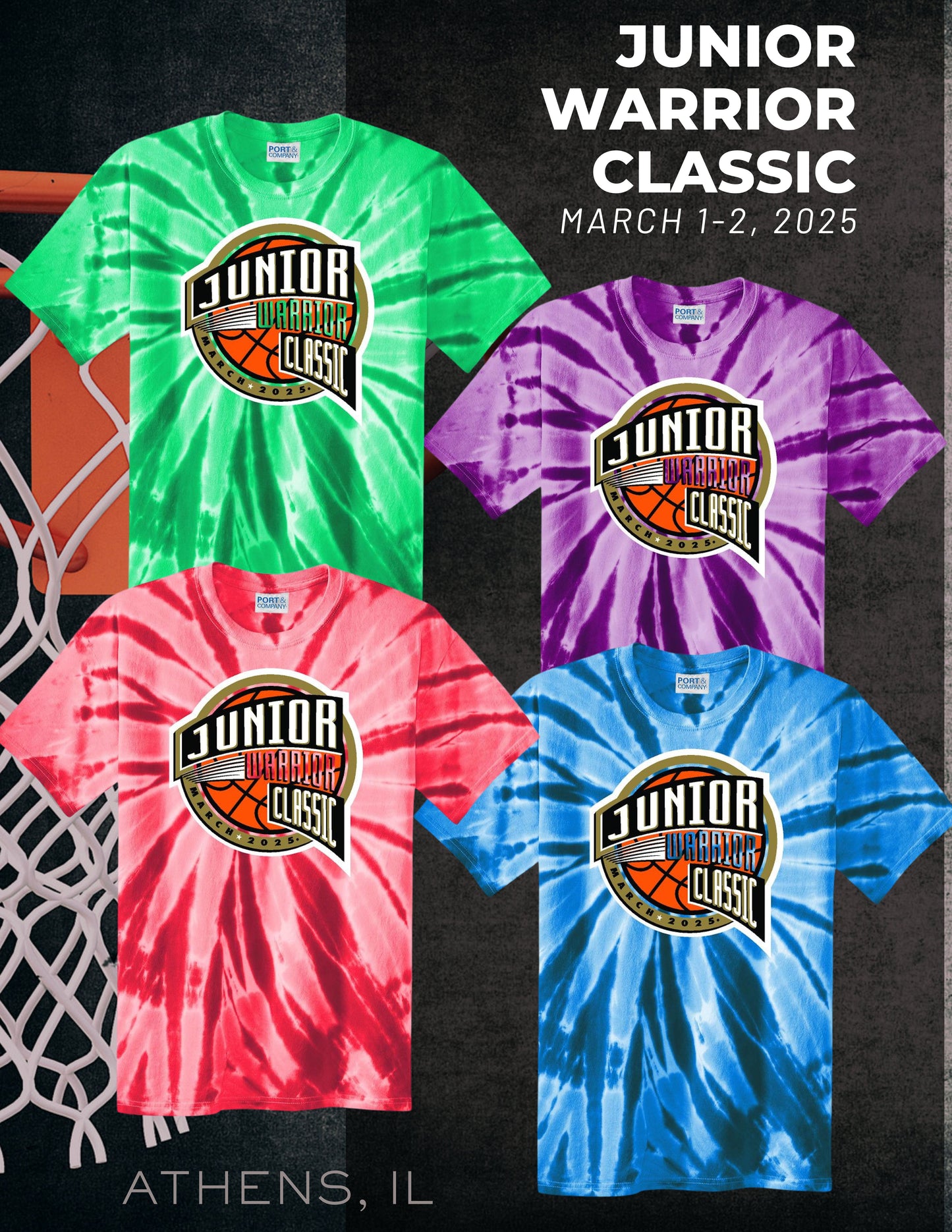 Junior Warrior Classic Tie-Dye T-SHIRT (P.PC147.PC147Y)