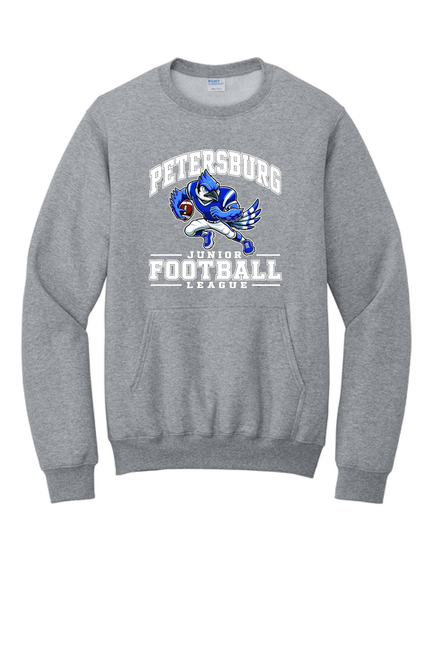 Petersburg Junior Football League Port & Co™ Core Fleece Crewneck Pocket Sweatshirt (P.PC78PKT)