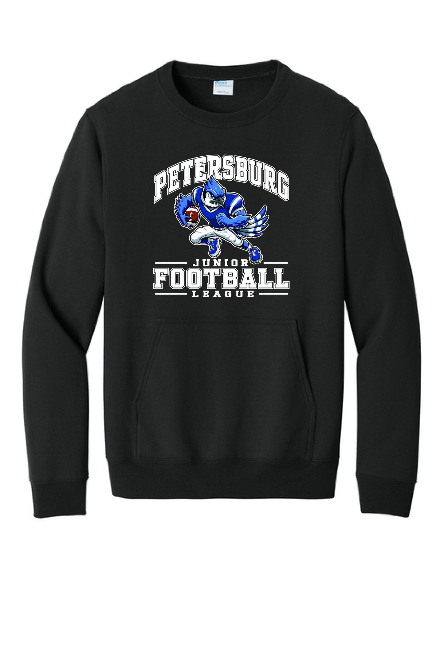 Petersburg Junior Football League Port & Co™ Core Fleece Crewneck Pocket Sweatshirt (P.PC78PKT)