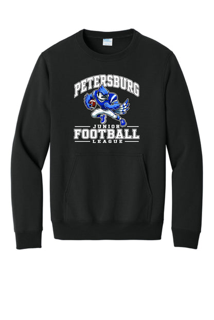 Petersburg Junior Football League Port & Co™ Core Fleece Crewneck Pocket Sweatshirt (P.PC78PKT)