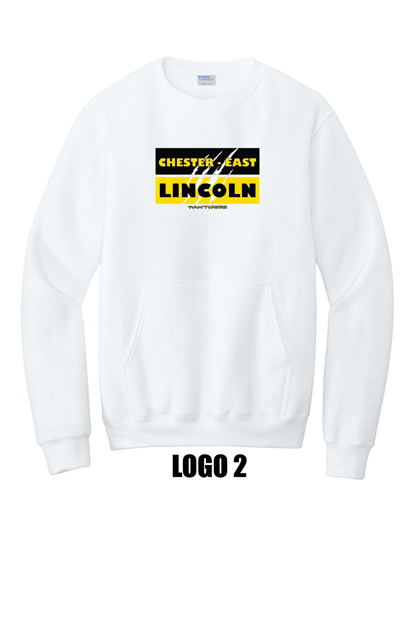 Chester-East Lincoln Port & Co™ Core Fleece Crewneck Pocket Sweatshirt (P.PC78PKT)