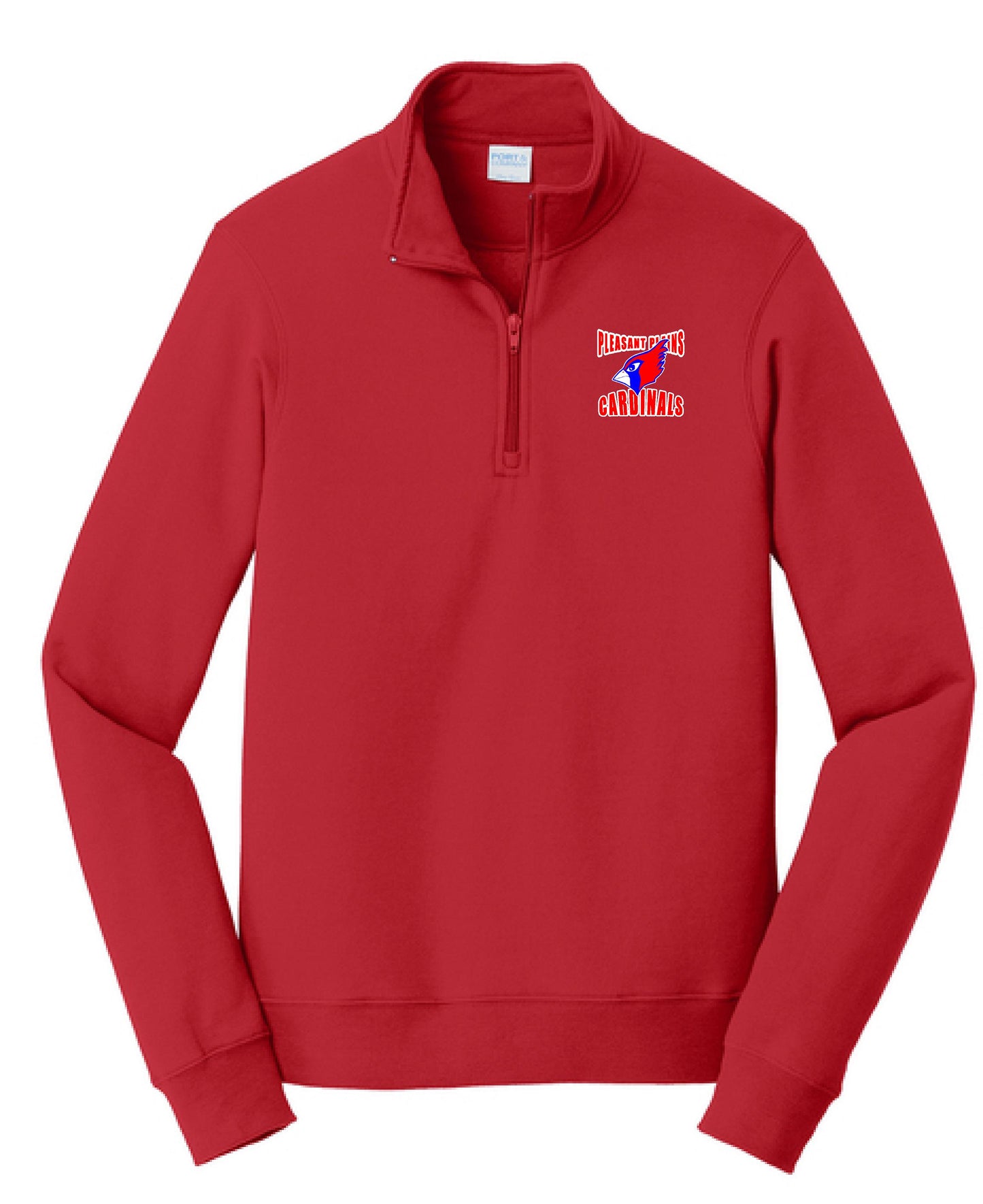 PP Cardinals Port & Co™ Fan Favorite™ Fleece 1/4-Zip Pullover Sweatshirt (E.PC580Q)