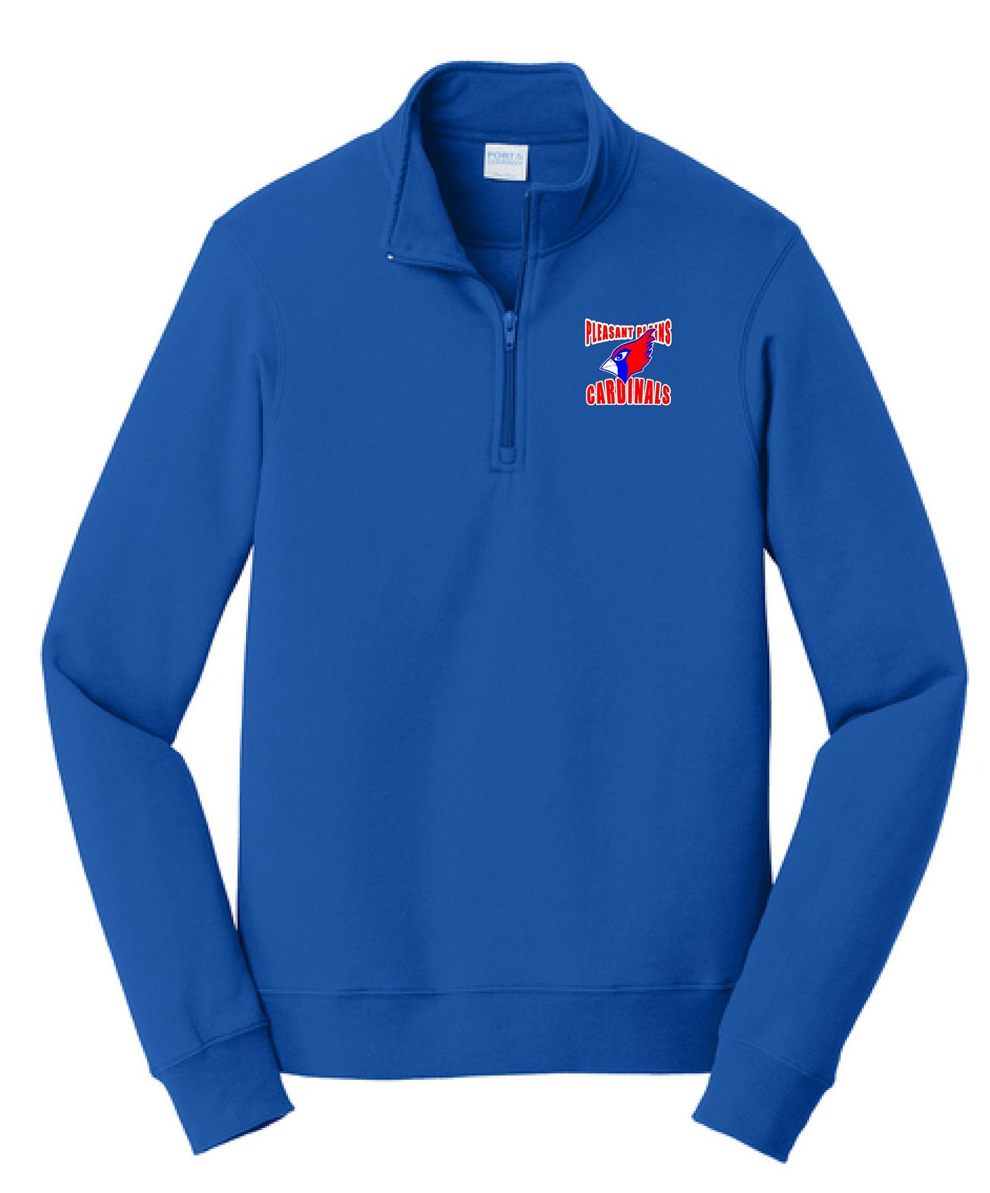 PP Cardinals Port & Co™ Fan Favorite™ Fleece 1/4-Zip Pullover Sweatshirt (E.PC580Q)