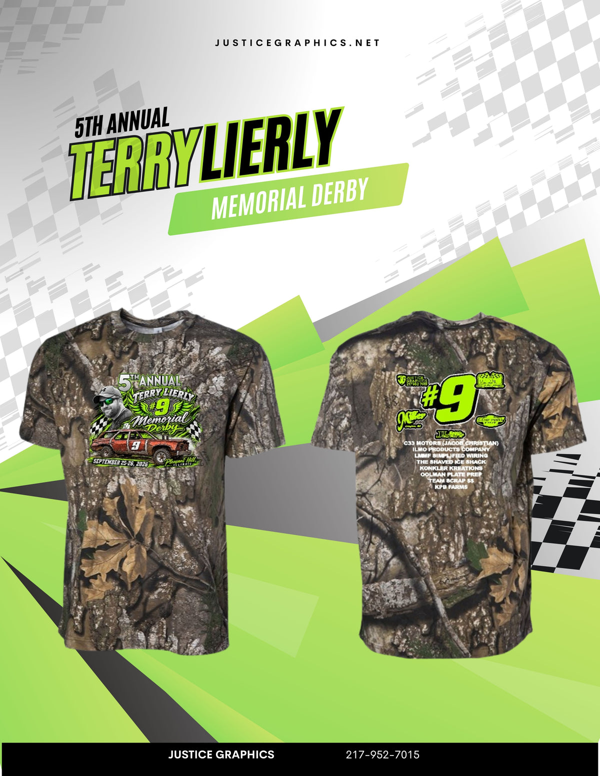 5TH ANNUAL TERRY LIERLY DEMO Premium T-Shirt (P.PRM180PT)