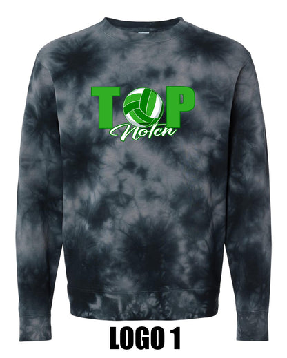 TOP NOTCH UNISEX TIE DYE CREW SWEATSHIRT (PRM3500TD)