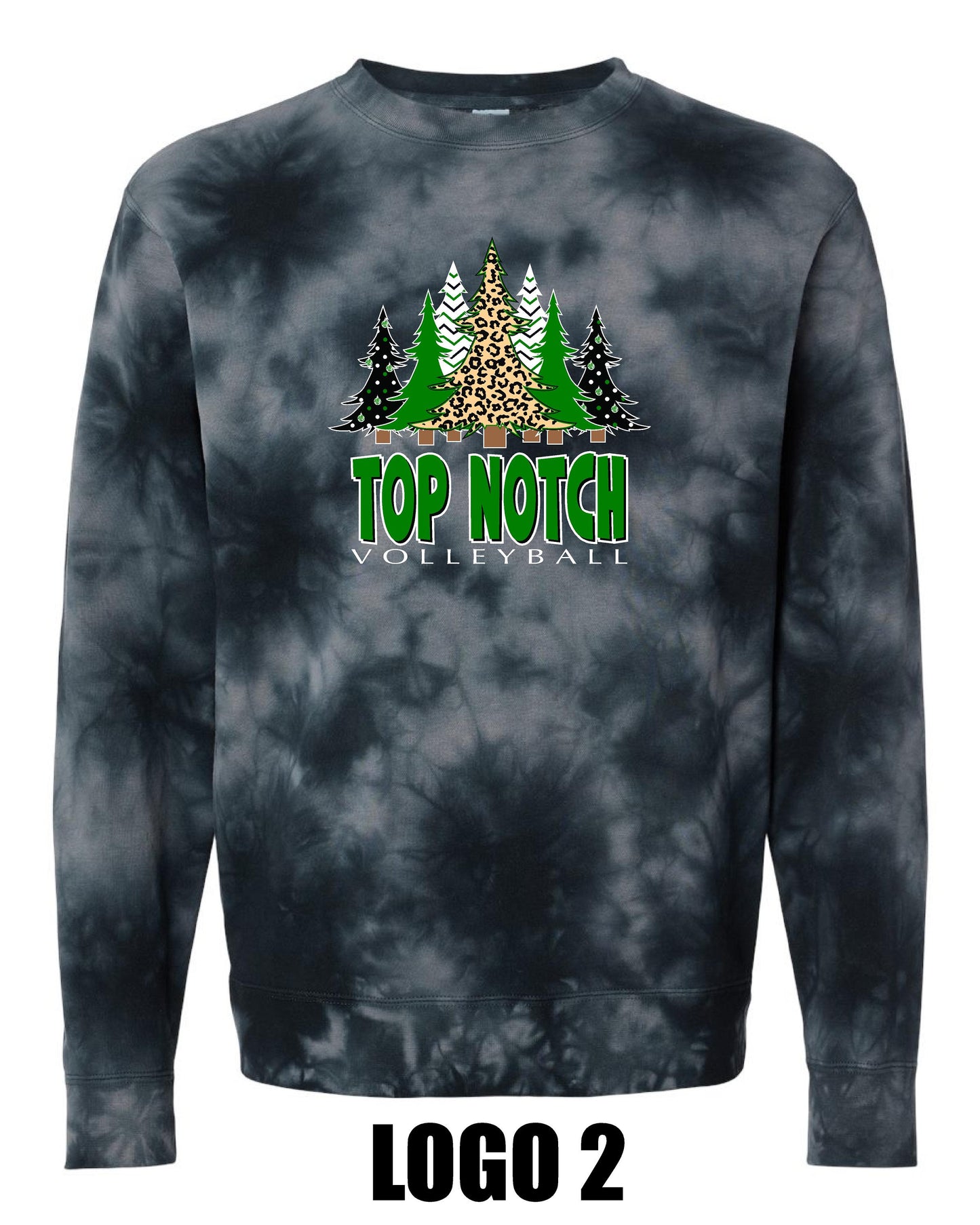 TOP NOTCH UNISEX TIE DYE CREW SWEATSHIRT (PRM3500TD)
