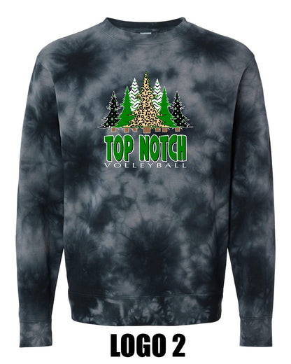 TOP NOTCH UNISEX TIE DYE CREW SWEATSHIRT (PRM3500TD)