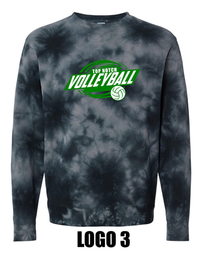TOP NOTCH UNISEX TIE DYE CREW SWEATSHIRT (PRM3500TD)