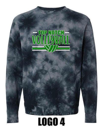 TOP NOTCH UNISEX TIE DYE CREW SWEATSHIRT (PRM3500TD)