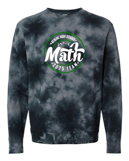 AHS MATH TEAM UNISEX TIE DYE CREW SWEATSHIRT (P.PRM3500TD)