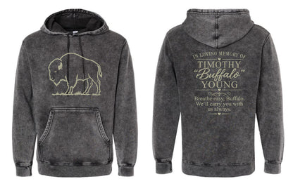 IN MEMORY OF TIMOTHY "BUFFALO" YOUNG Independent Trading Co. Unisex Midweight Hooded Sweatshirt (P.PRM4500MW)