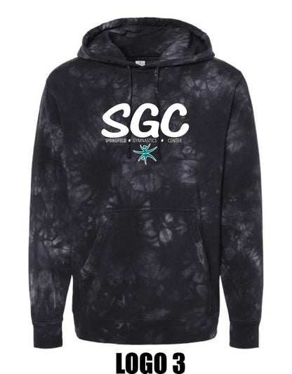 SPRINGFIELD GYMNASTICS CENTER Tie-Dyed Hooded Sweatshirt (P.PRM4500TD/PRM1500TD)
