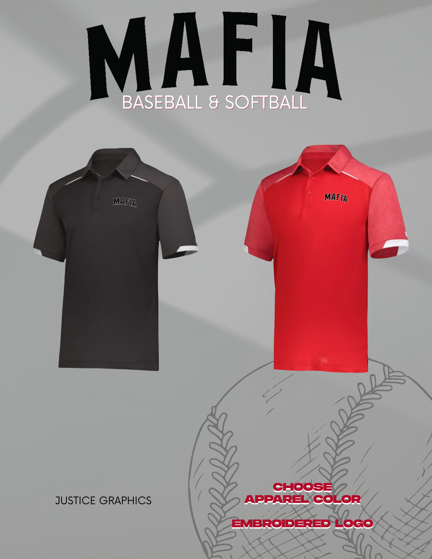 MAFIA BASEBALL/SOFTBALL Russell Legend Polo (E.R20DKM)