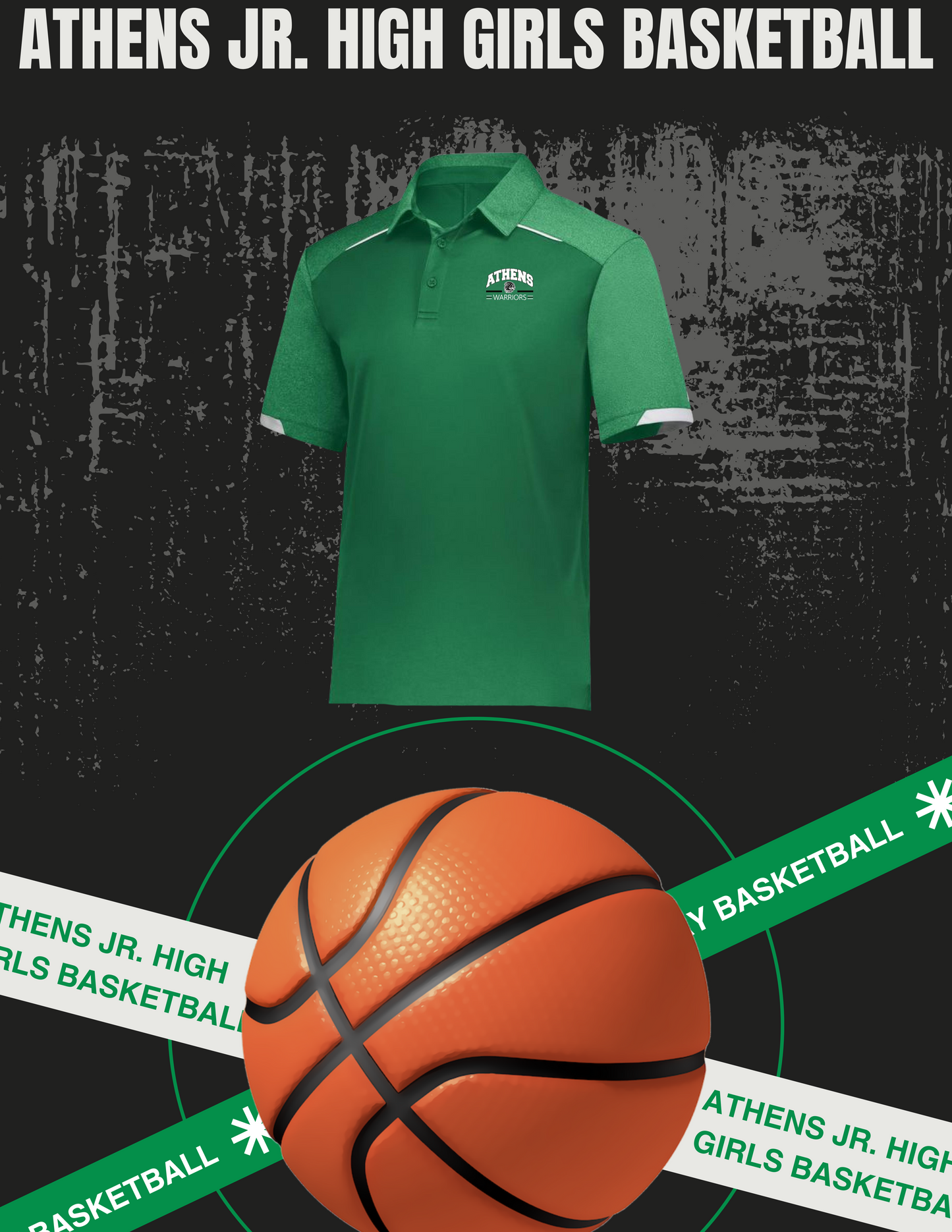 ATHENS JR. HIGH GIRLS BASKETBALL Russell Legend Polo (E.R20DKM)