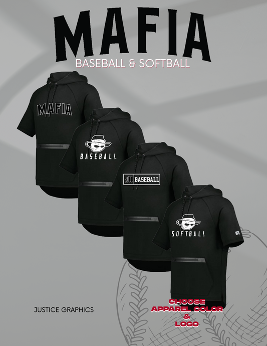 MAFIA BASEBALL/SOFTBALL Legend Short Sleeve Tech Fleece Hoodie (R24TFM)