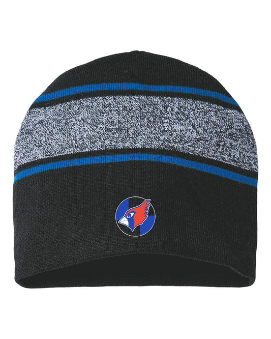 PP CARDINALS Variegated Striped Beanie (E.RKV9)