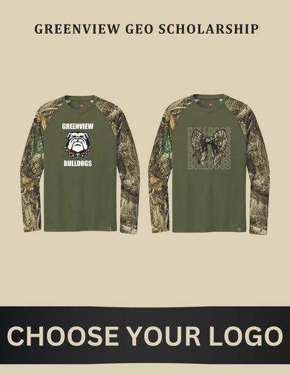 GREENVIEW GEO SCHOLARSHIP Russell Outdoors™ Realtree® Colorblock Performance Long Sleeve Tee (P.RU151LS)