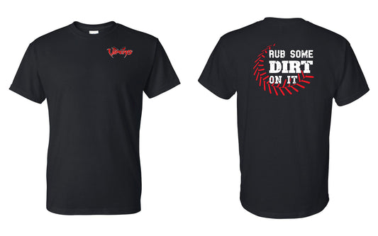 Vipers Baseball Rub Some Dirt On It Short Sleeve Unisex Tee (8000, 8000B)