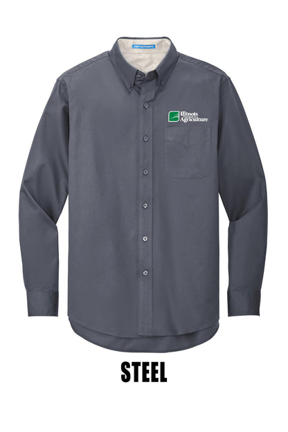Illinois Department of Agriculture Port Authority® TALL Long Sleeve Easy Care Shirt (E.TLS608)
