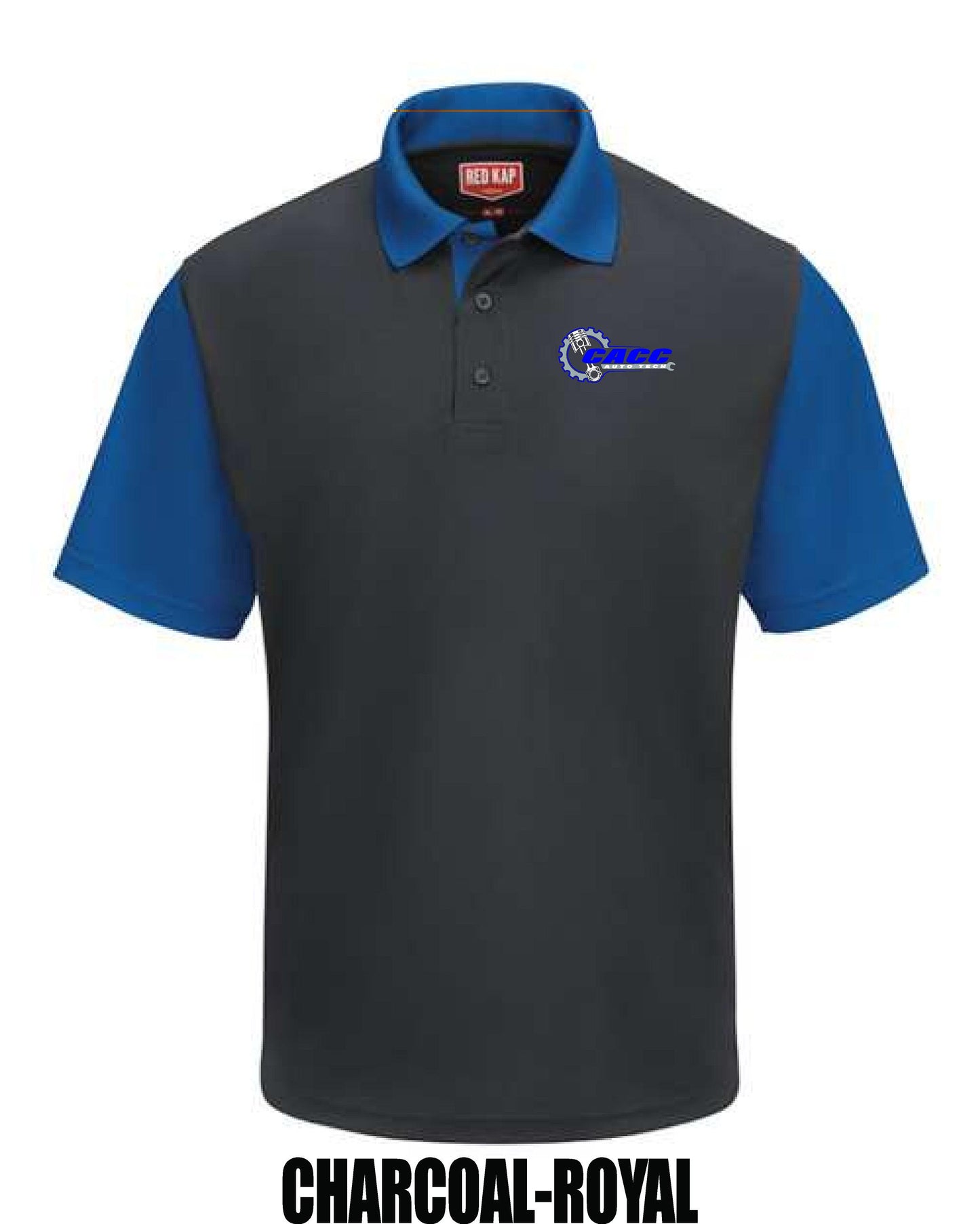 CACC AUTO TECH Red Kap Men's Performance Knit Color-Block Polo (E.SK56)