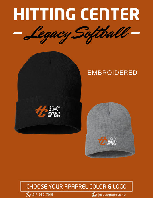 Hitting Center Legacy Softball Sportsman - Solid 12" Cuffed Beanie - (E.SP12)