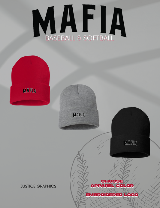 MAFIA BASEBALL/SOFTBALL Sportsman - Solid 12" Cuffed Beanie - (E.SP12)