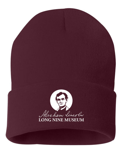 Abraham Lincoln Long Nine Museum Sportsman - Solid 12" Cuffed Beanie - (E.SP12)