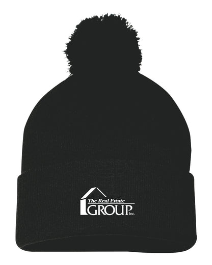 The Real Estate Group Sportsman - Pom-Pom 12" Knit Beanie - (E.SP15)