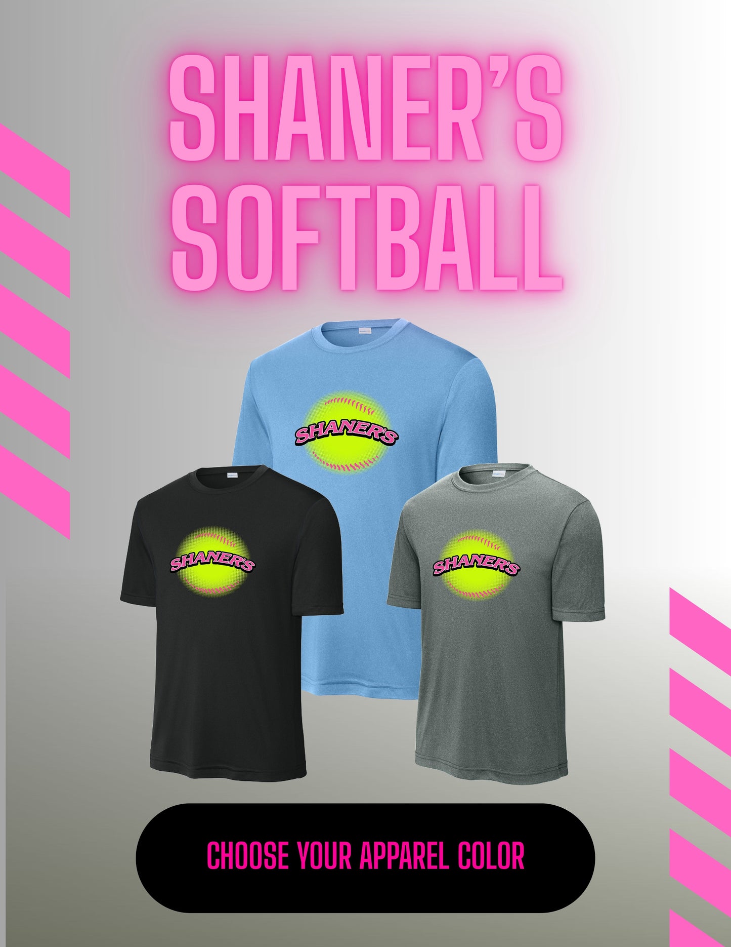 Shaner's Softball Sport-Tek Unisex Dri-Fit T-Shirt (P.ST350/YST350)