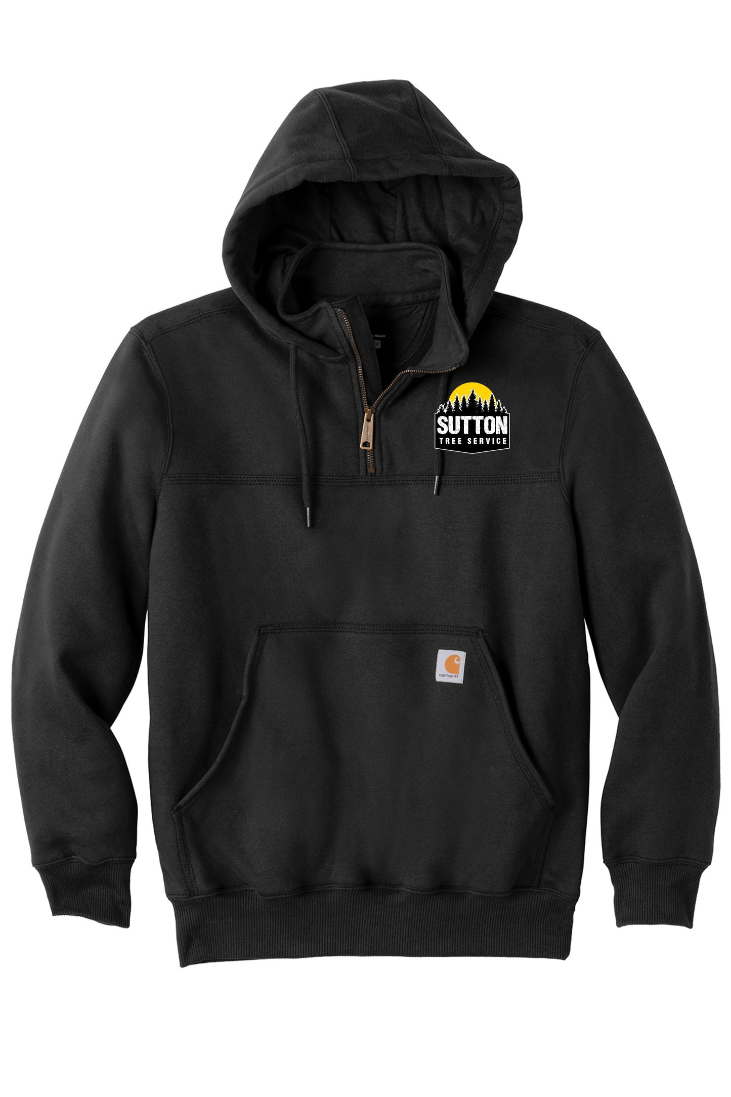 Sutton Tree Service Carhartt® Rain Defender® Paxton Heavyweight Hooded Zip Mock Sweatshirt (E.CT100617)