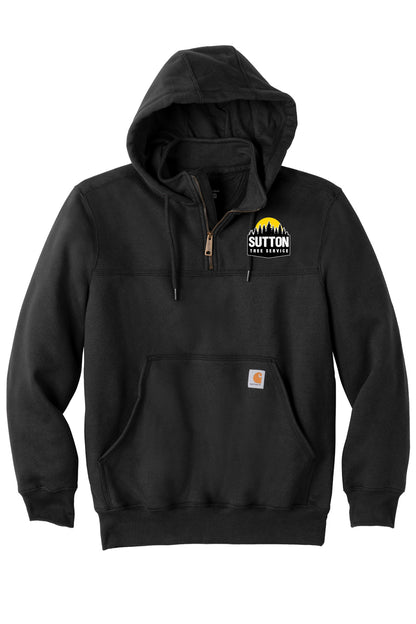 Sutton Tree Service Carhartt® Rain Defender® Paxton Heavyweight Hooded Zip Mock Sweatshirt (E.CT100617)