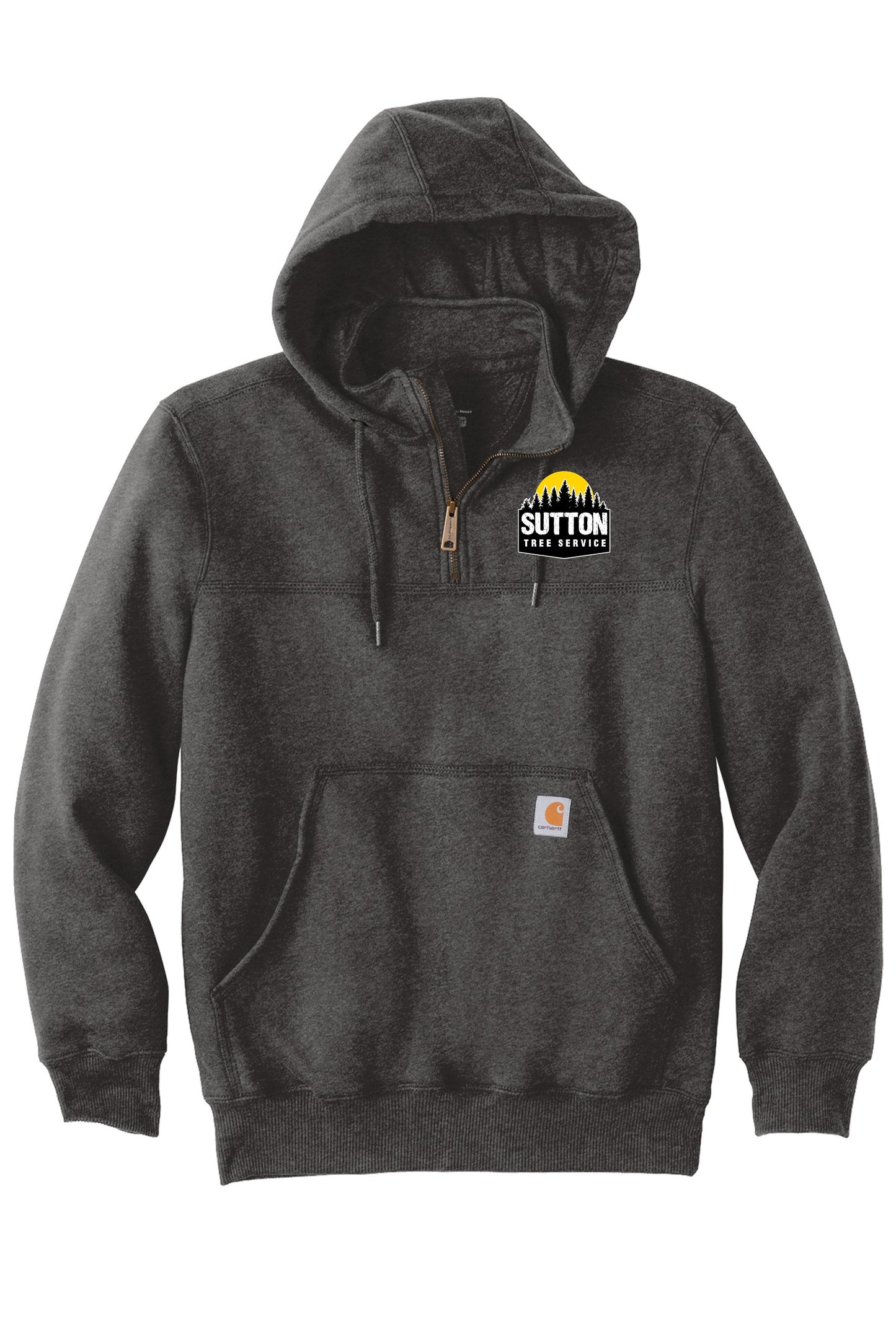 Sutton Tree Service Carhartt® Rain Defender® Paxton Heavyweight Hooded Zip Mock Sweatshirt (E.CT100617)