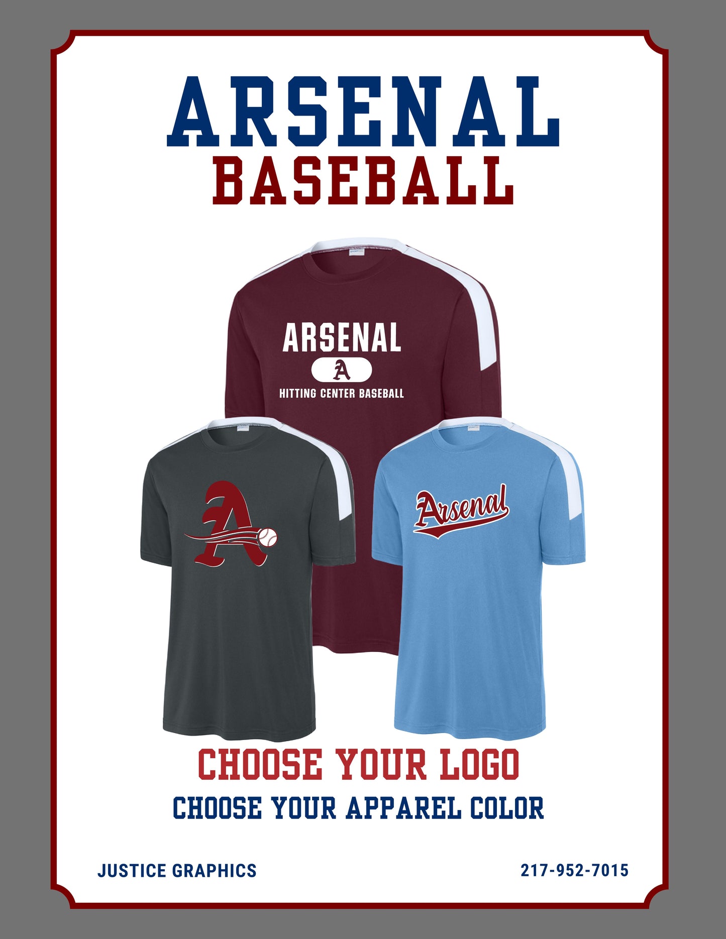 Arsenal Baseball Sport-Tek® Competitor™ United Crew (P.ST100)