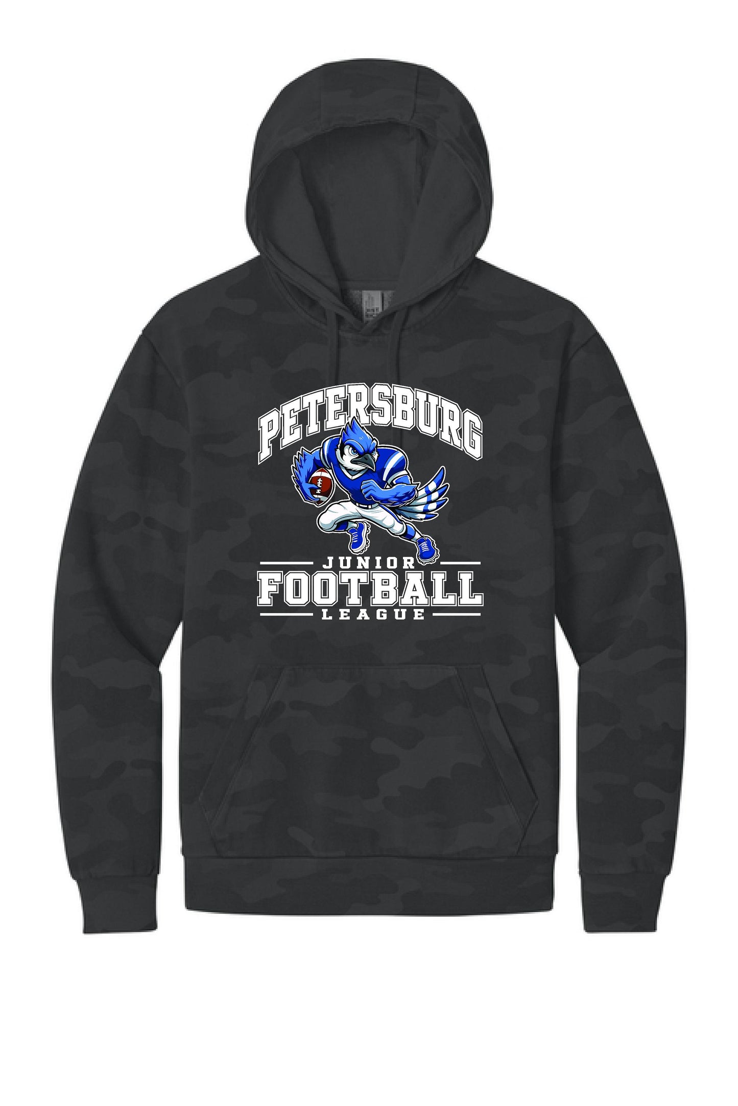 Petersburg Junior Football League District Wash™ Camo Fleece Hoodie (P. DT2200C)