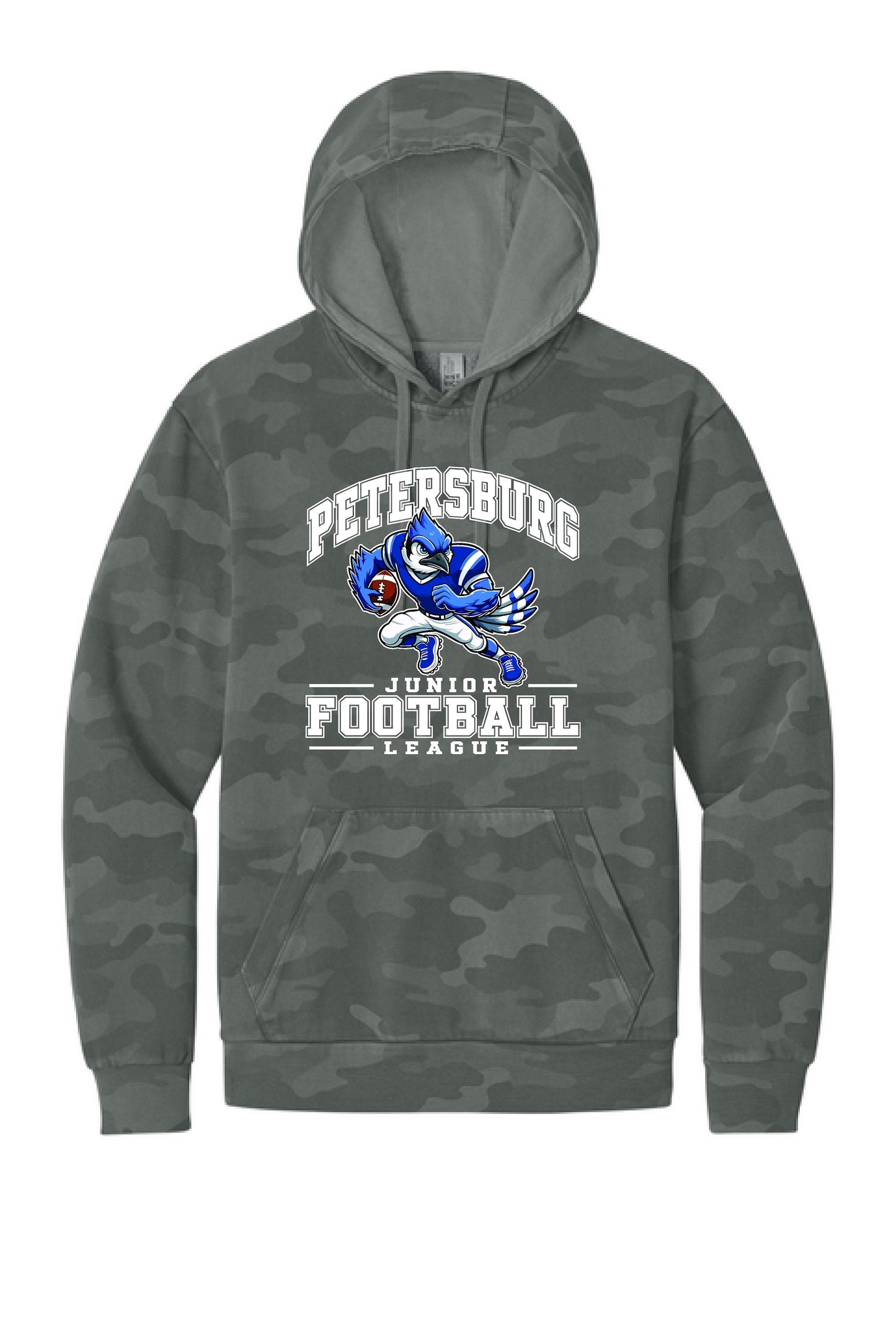 Petersburg Junior Football League District Wash™ Camo Fleece Hoodie (P. DT2200C)