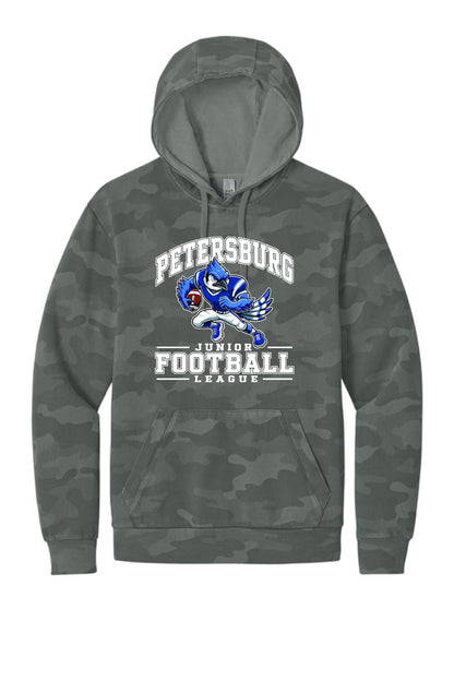 Petersburg Junior Football League District Wash™ Camo Fleece Hoodie (P. DT2200C)