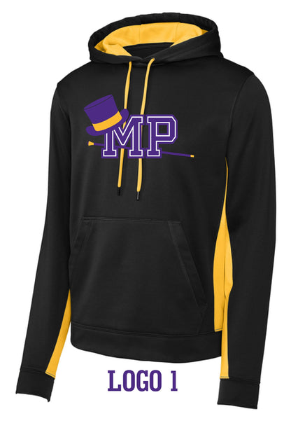 Mount Pulaski Toppers Sport-Tek® Sport-Wick® Fleece Colorblock Hooded Pullover (P.ST235)