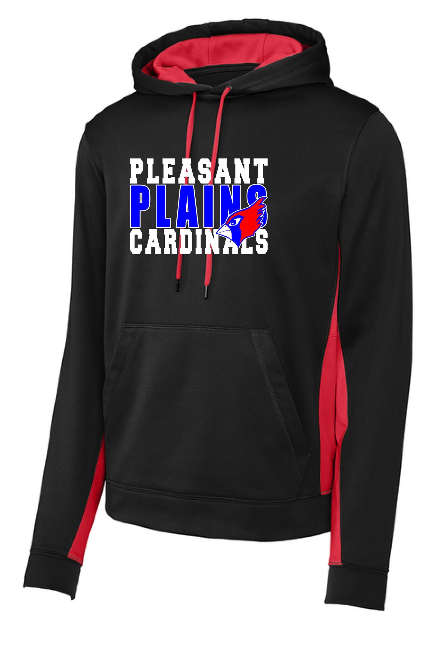 PP Cardinals Sport-Tek® Sport-Wick® Fleece Colorblock Hooded Pullover (P.ST235)