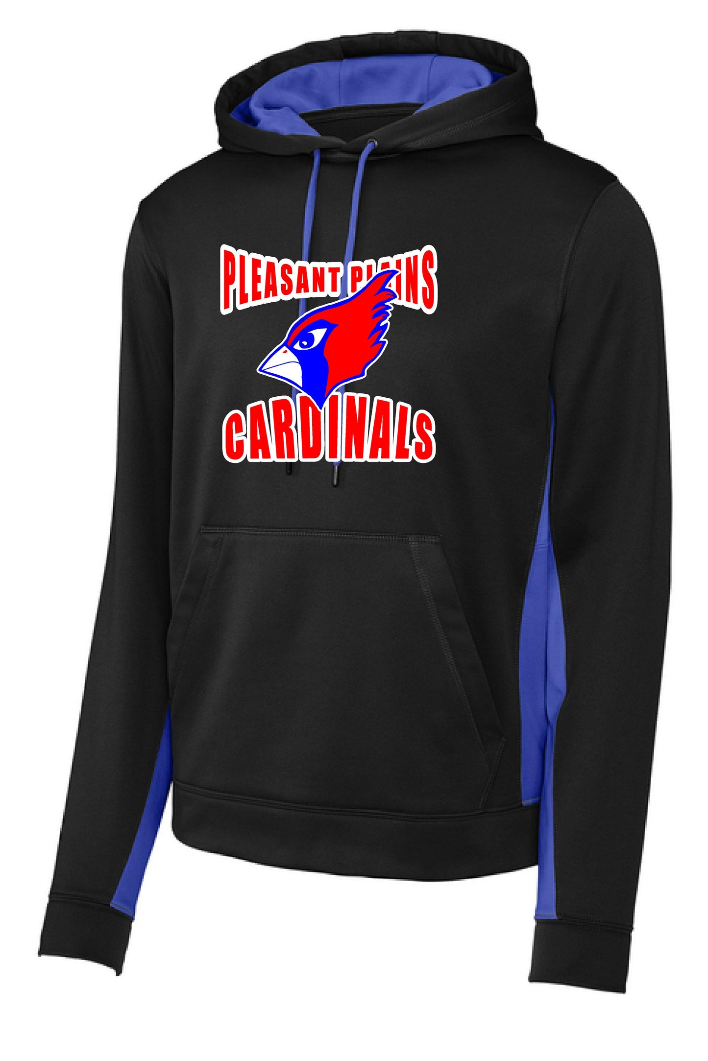 PP Cardinals Sport-Tek® Sport-Wick® Fleece Colorblock Hooded Pullover (P.ST235)