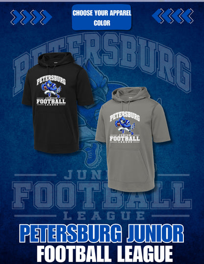 Petersburg Junior Football League Sport-Tek ® Sport-Wick ® Fleece Short Sleeve Hooded Pullover (P.ST251/YST251)
