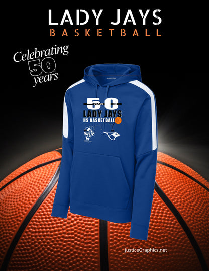 LADY JAYS HS BASKETBALL Sport-Tek® Sport-Wick® Fleece United Pullover Hoodie (P.ST255/YST255)