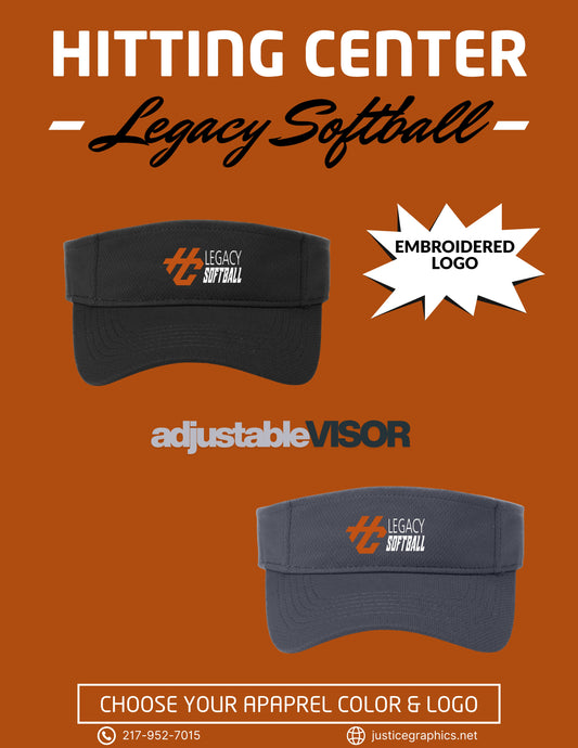 Hitting Center Legacy Softball Visor (EMB.STC27)