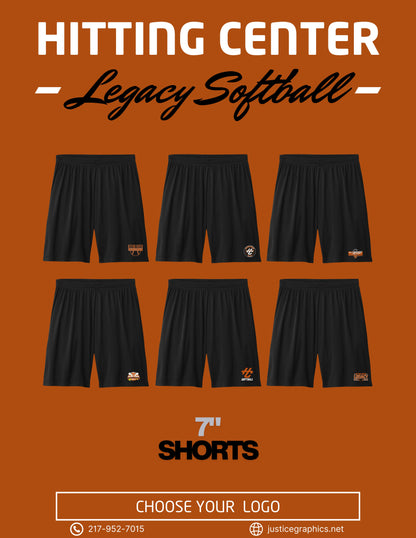 Hitting Center Legacy Softball Sport-Tek® PosiCharge® Competitor™ 7" Short (P.ST349)
