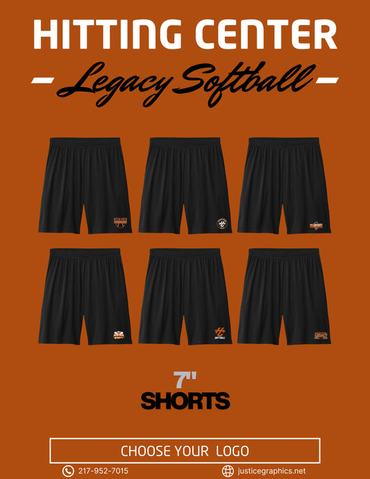 Hitting Center Legacy Softball Sport-Tek® PosiCharge® Competitor™ 7" Short (P.ST349)